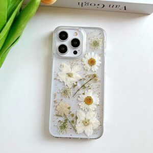 WHITE DAISY IPHONE CASE